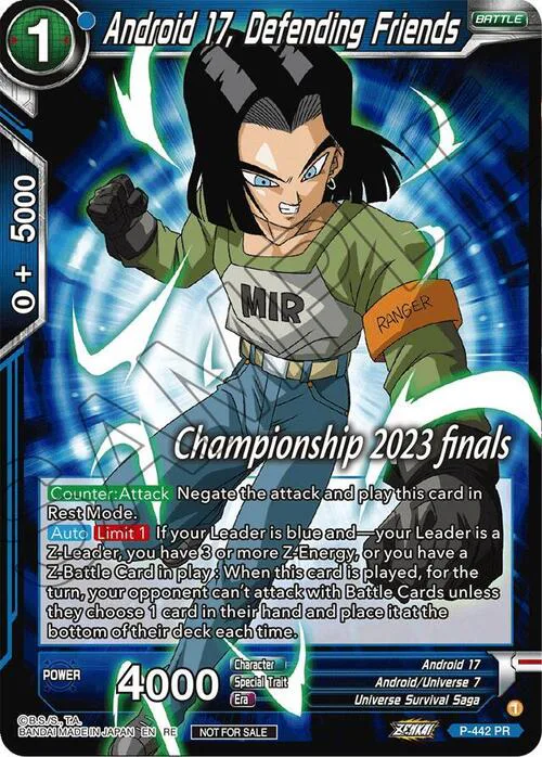 Android 17, Defending Friends