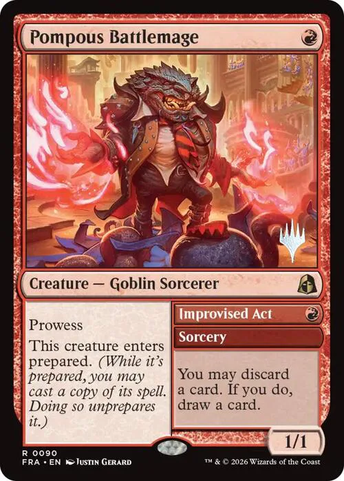 Pompous Battlemage // Improvised Act