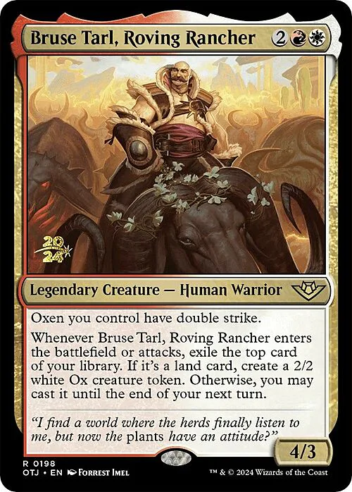 Bruse Tarl, Roving Rancher