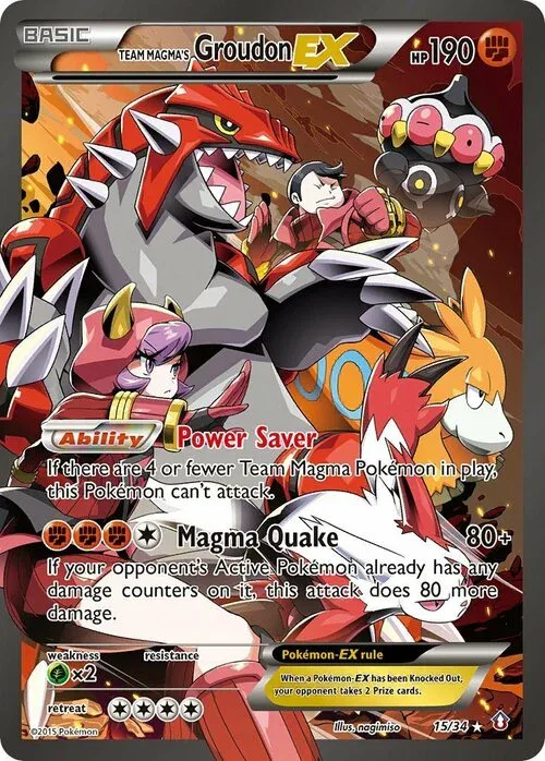 Team Magma's Groudon ex