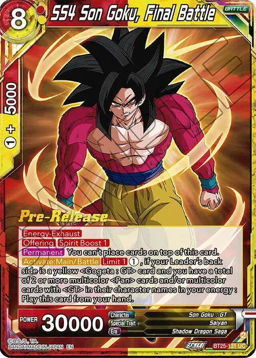 SS4 Son Goku, Final Battle