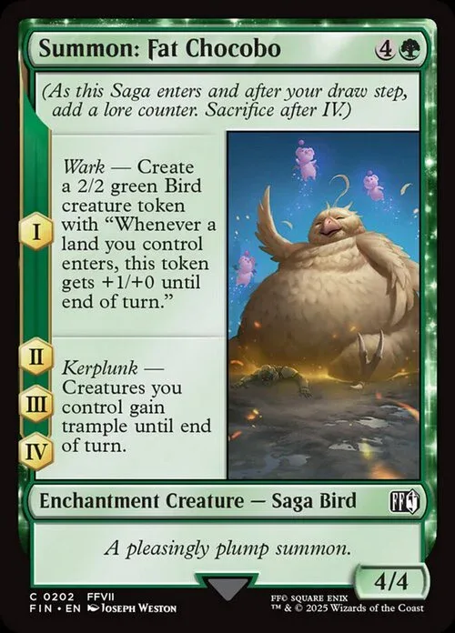 Summon: Fat Chocobo