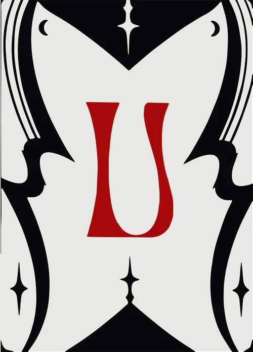 An Encyclopedia of Magic Face Card "U"