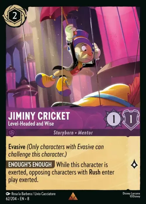 Jiminy Cricket - Conscientious and Wise