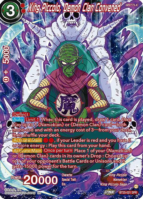 King Piccolo, Demon Clan Convened
