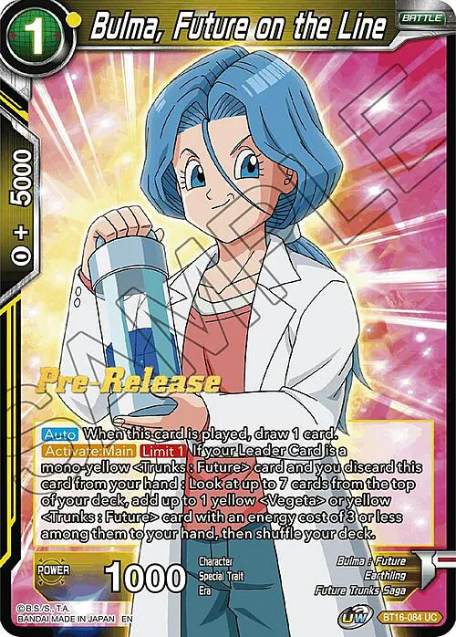Bulma, Future on the Line