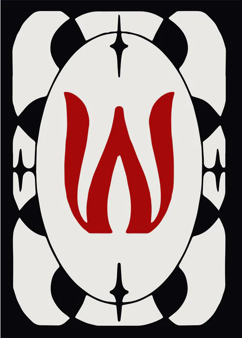 An Encyclopedia of Magic Face Card "W"