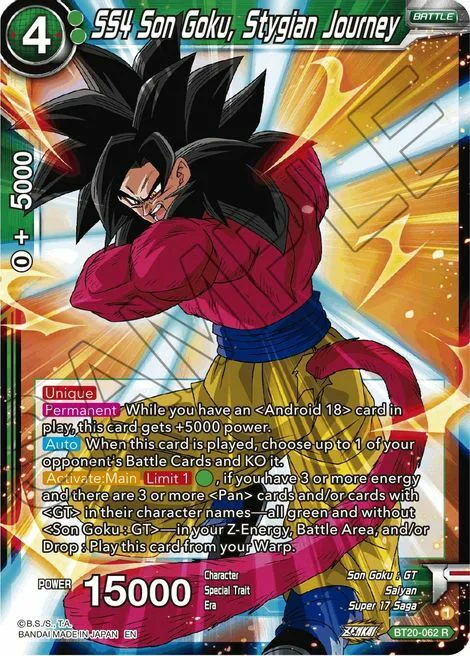 SS4 Son Goku, Stygian Journey