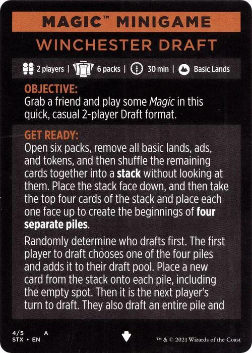 Magic Minigame: Winchester Draft