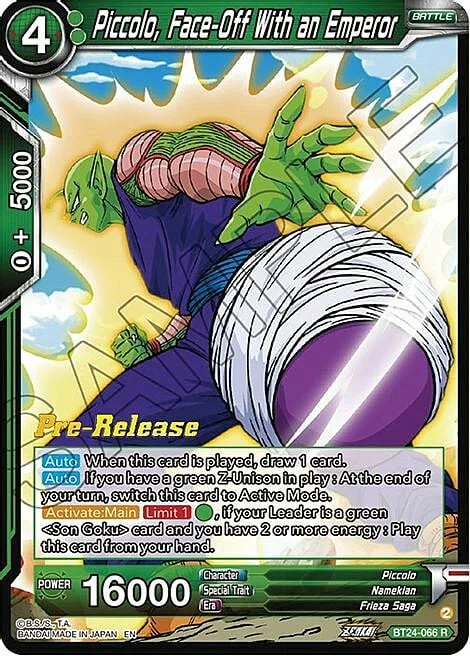 Piccolo, Face-Off With an Emperor