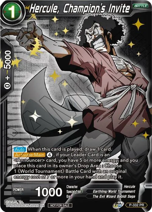 Hercule, Champion's Invite
