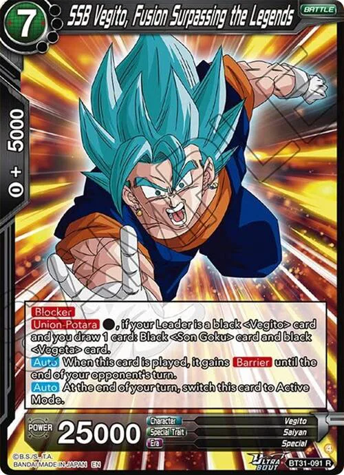SSB Vegito, Fusion Surpassing the Legends