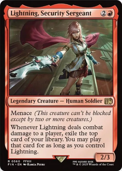 Lightning, Security Sergeant