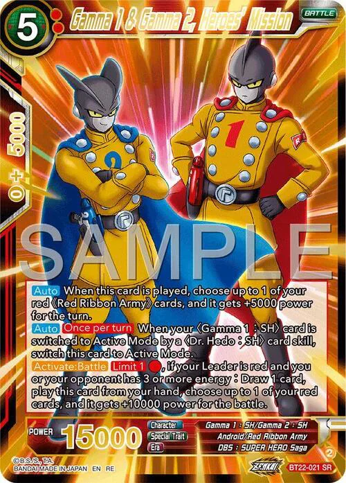 Gamma 1 & Gamma 2, Heroes' Mission