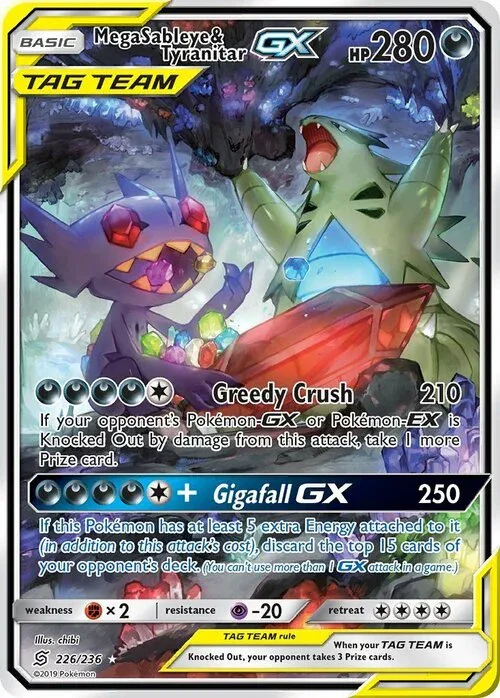 Mega Sableye & Tyranitar GX
