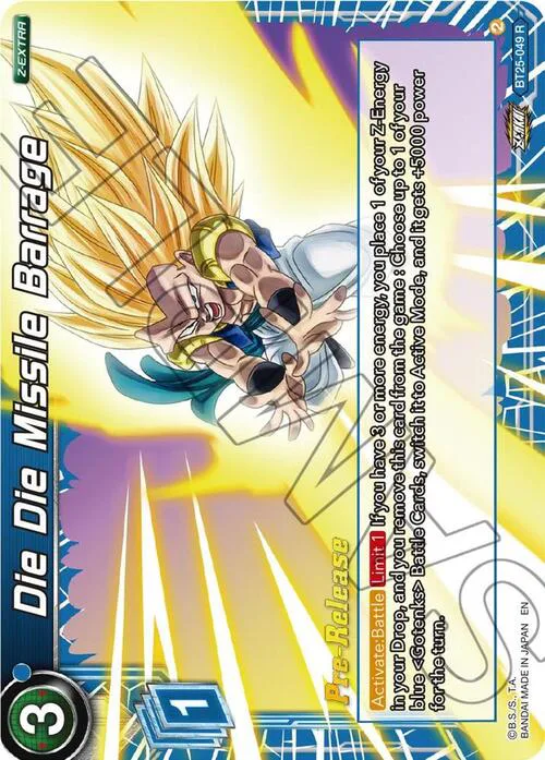 Die Die Missile Barrage