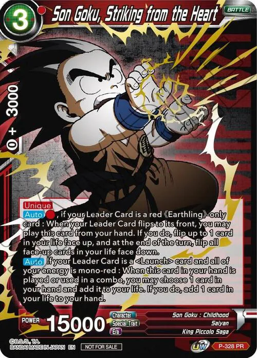 Son Goku, Striking from the Heart