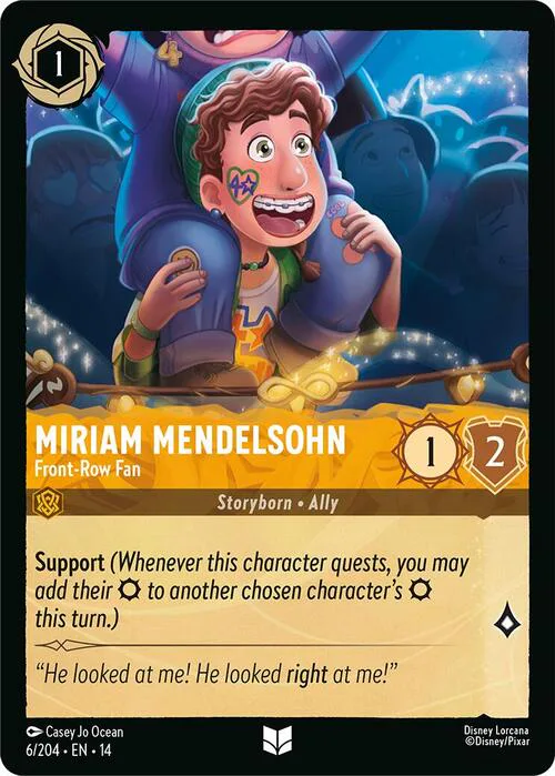Miriam Mendelsohn - Front Row Fan