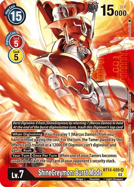 ShineGreymon: Burst Mode