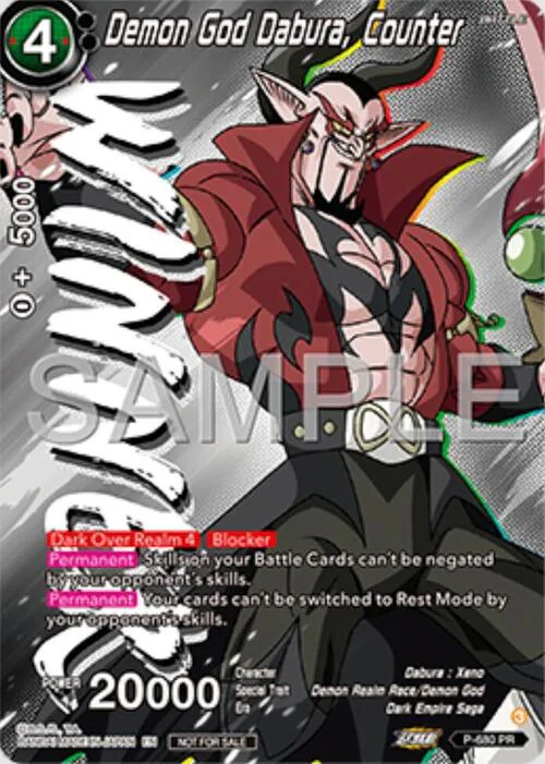 Demon God Dabura, Counter