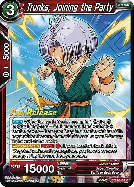 Trunks, Joining the Party