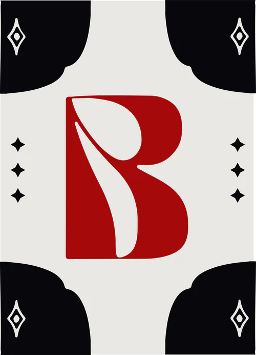 An Encyclopedia of Magic Face Card "B"