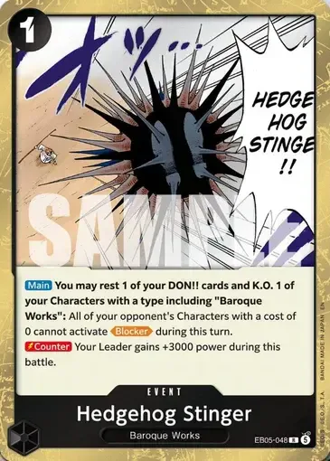 Hedgehog Stinger