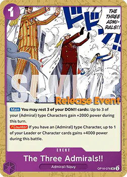 The Three Admirals!!