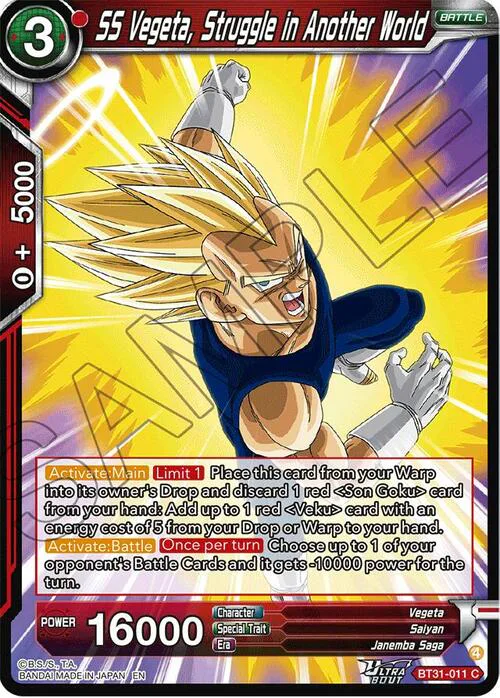 SS Vegeta, Struggle in Another World