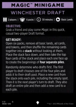 Magic Minigame: Winchester Draft