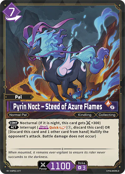 Pyrin Noct – Steed of Azure Flames