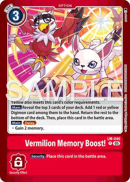 Vermilion Memory Boost!
