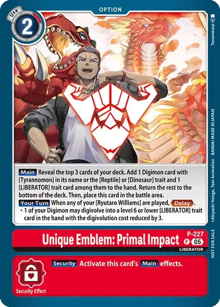 Unique Emblem: Primal Impact