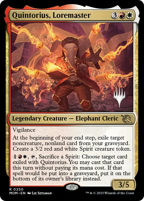 Quintorius, Loremaster