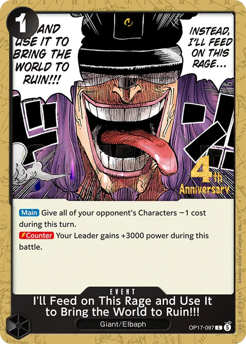 I'll Feed on This Rage and Use It to Bring the World to Ruin!!!