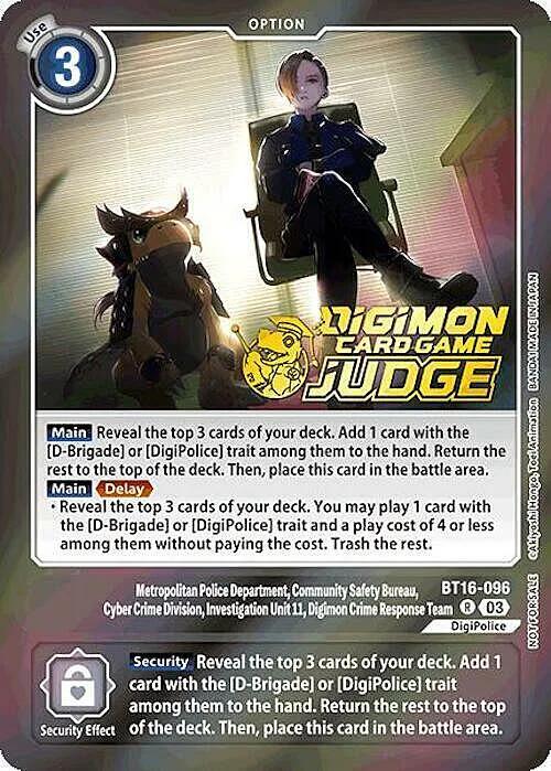 Metropolitan Police Department, Community Safety Bureau, Cyber Crime Division, Investigation Unit 11, Digimon Crime Response Team