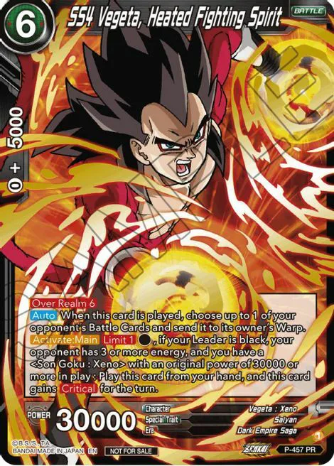 SS4 Vegeta, Heated Fighting Spirit