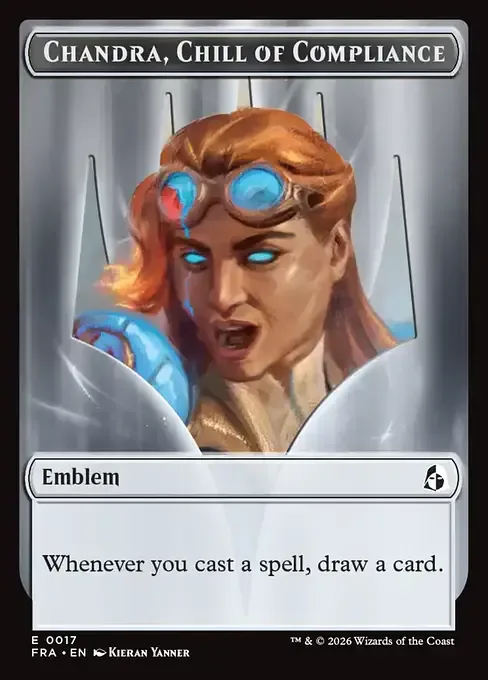 Chandra, Chill of Compliance // Chandra, Torch of Defiance Emblem