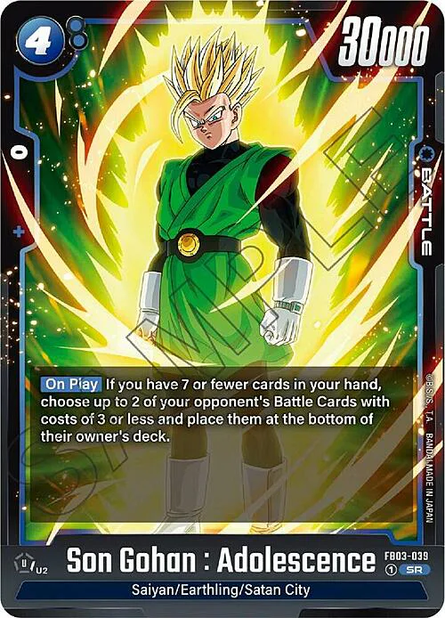 Son Gohan : Adolescence