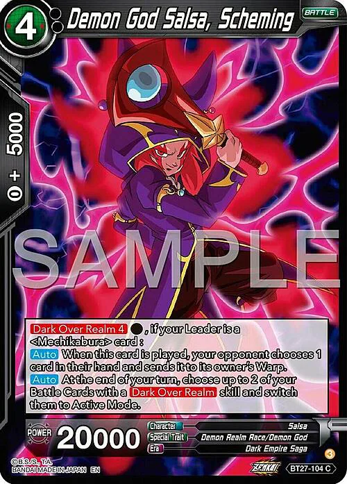 Demon God Salsa, Scheming
