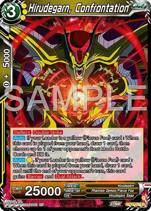 Hirudegarn, Confrontation
