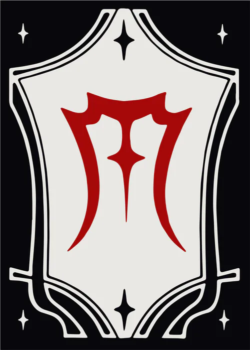 An Encyclopedia of Magic Face Card "M"