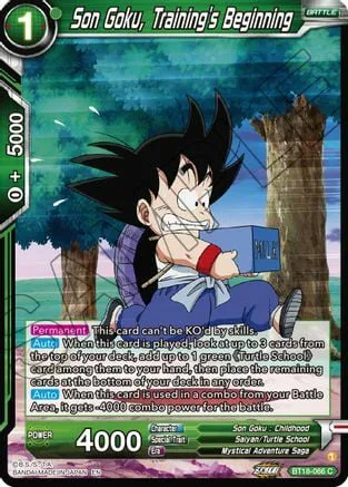 Son Goku, Training's Beginning