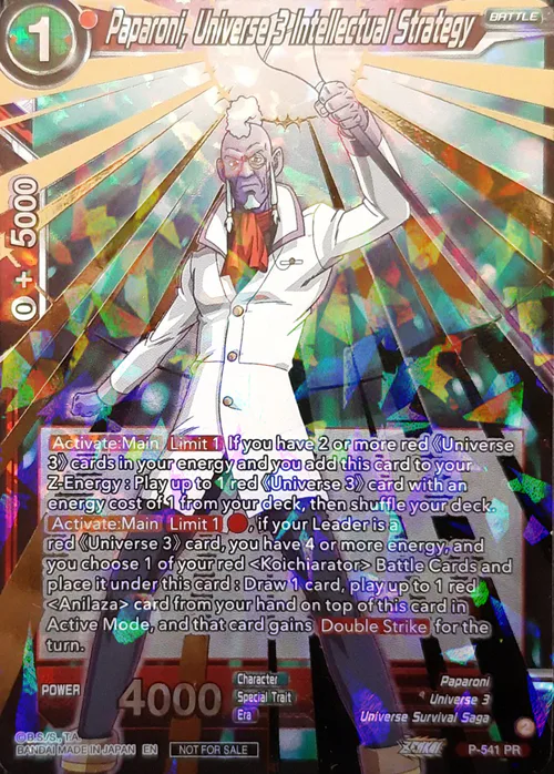Paparoni, Universe 3 Intellectual Strategy