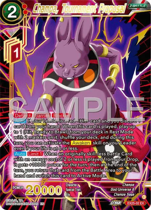 Champa, Tournament Proposal