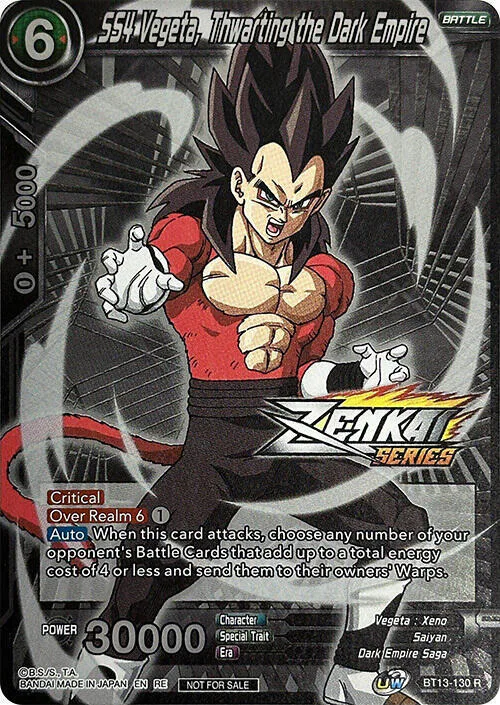 SS4 Vegeta, Thwarting the Dark Empire