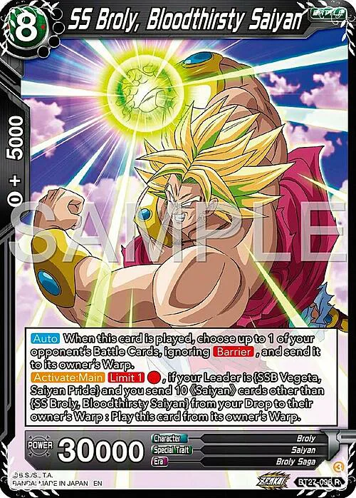 SS Broly, Bloodthirsty Saiyan