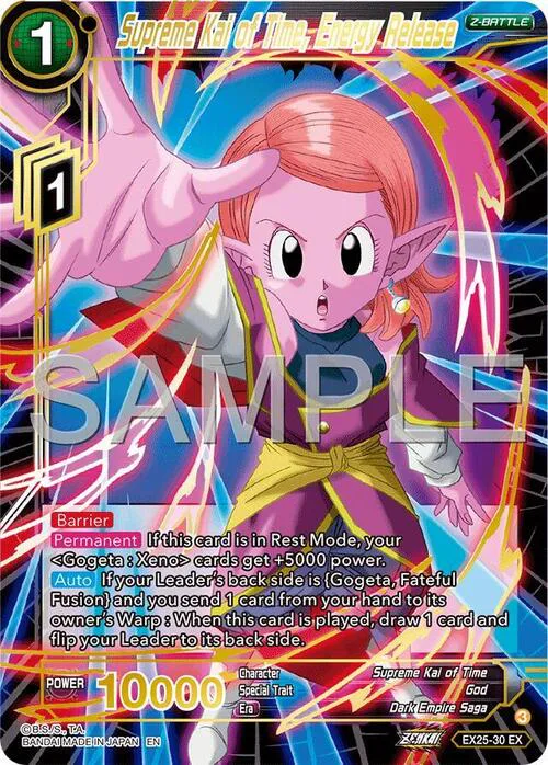 Supreme Kai of Time, Energy Release