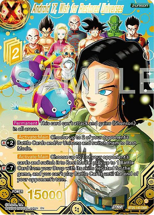 Android 17, Wish for Restored Universes