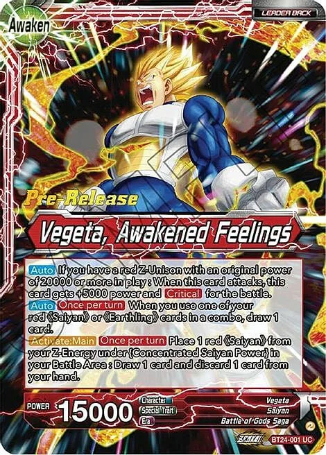 Vegeta // Vegeta, Awakened Feelings